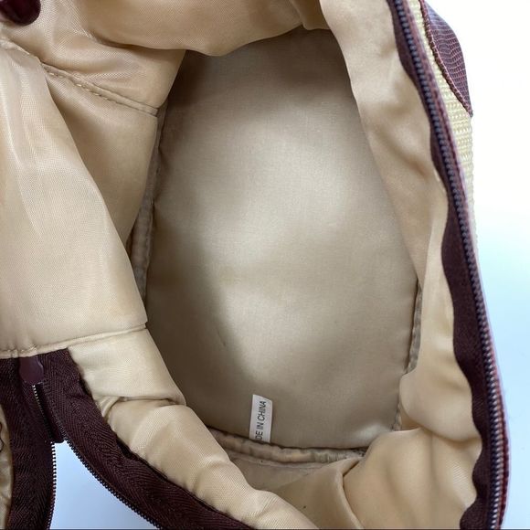 Basics woven tan & brown toiletries cosmetics bg - Picture 9 of 10